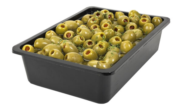 olive verdi farcite e condite